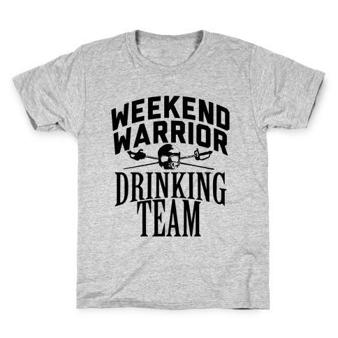 Weekend Warrior Drinking Team Kids T-Shirt