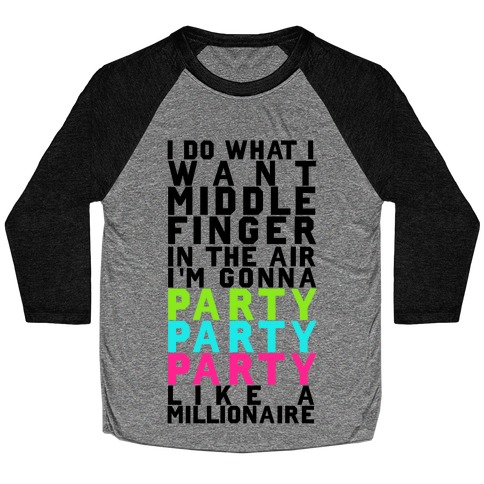 Party Party Party Baseball Tee