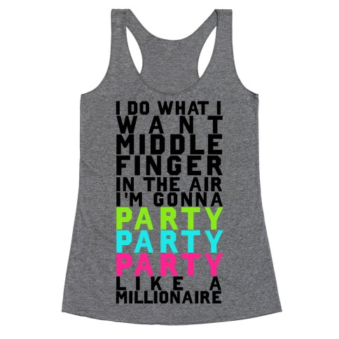 Party Party Party Racerback Tank Top