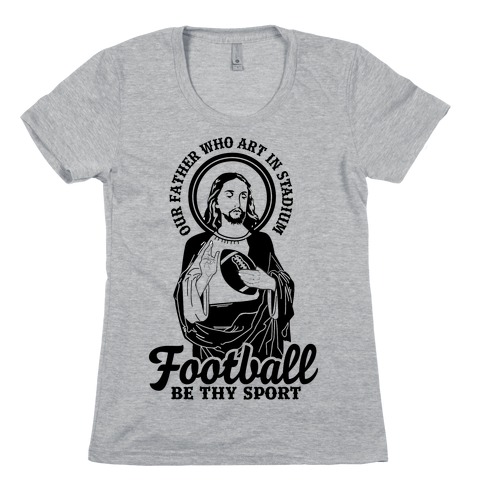 Football Jesus Womens T-Shirt