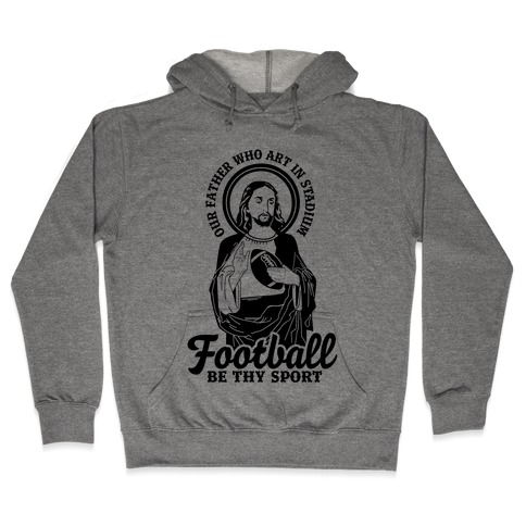 Football Jesus Hooded Sweatshirt