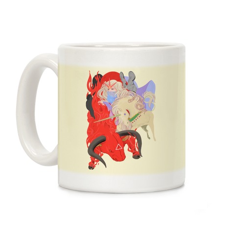 The Last Unicorn And The Red Bull Coffee Mug