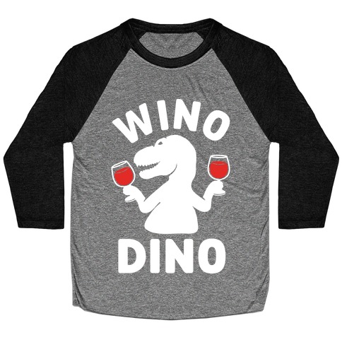 Wino Dino Baseball Tee