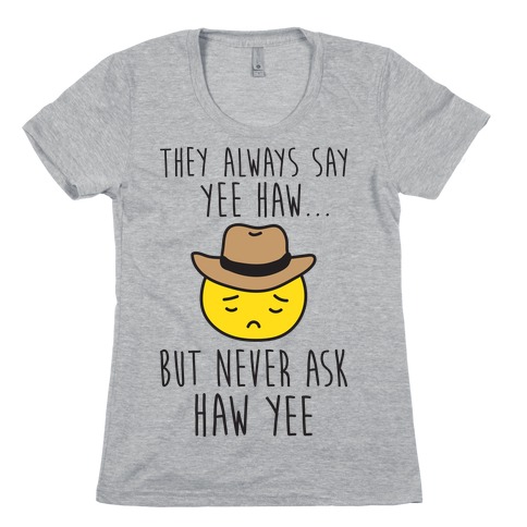 Sad Cowboy Emoji Womens T-Shirt