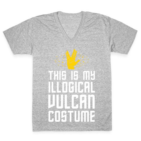 This is My Illogical Vulcan Costume V-Neck Tee Shirt