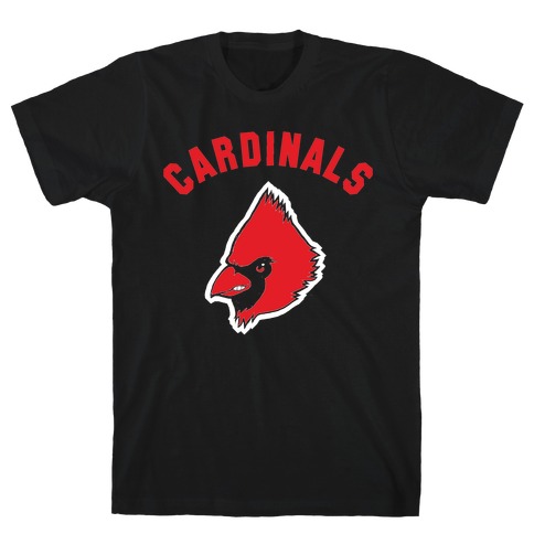 Cardinals on Black T-Shirt