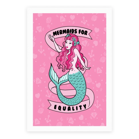 Mermaids For Equality Poster
