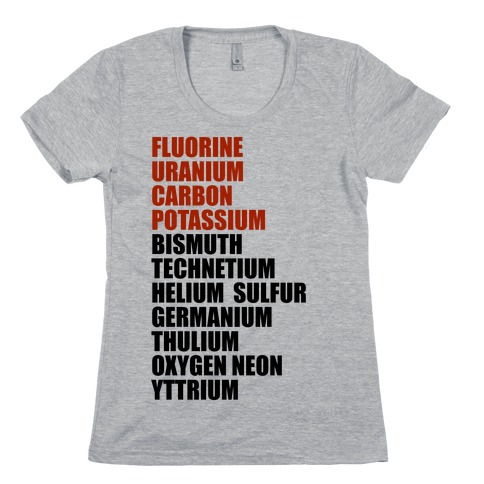 Chemistry Rap Tribute Womens T-Shirt