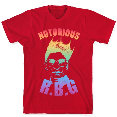 Rainbow Notorious R.B.G. T-Shirts | LookHUMAN