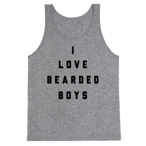 I Love Bearded Boys Tank Top