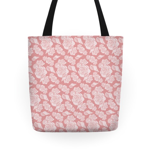 Deep Sea Floral and Shell Pattern Tote