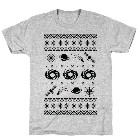 Interstellar Christmas Sweater Pattern T-Shirt