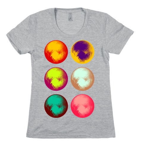 Pop Art Pluto Womens T-Shirt