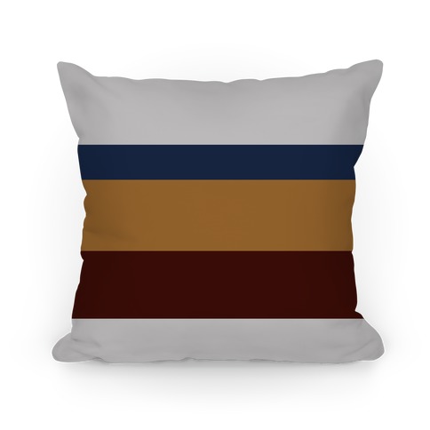 Multicolor Stripe Pillow (Dark Light Gray) Pillow
