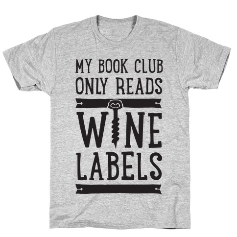 my book club reads wine labels shirt