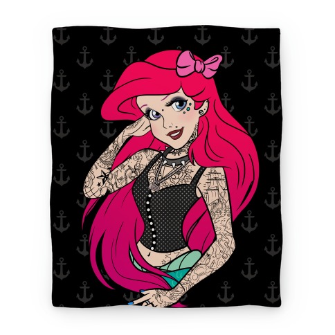 Punk Ariel Parody Blanket Blanket