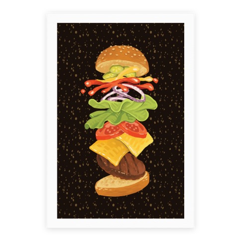 Anatomy Of A Burger Poster