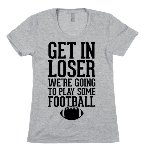 : Womens Funny Anti-Football fan shirt, FOOTBALL GAME