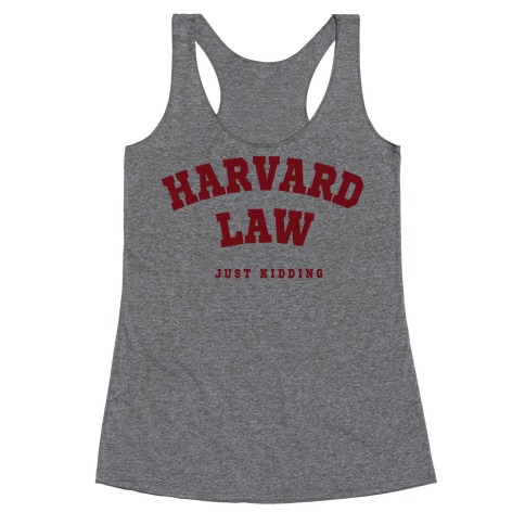 Harvard Law JK Racerback Tank Top