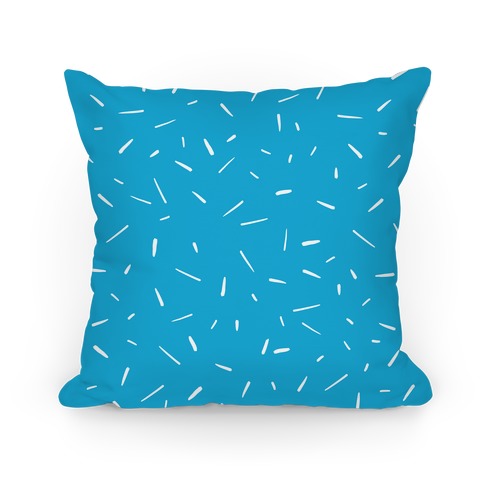 Blue Confetti Pattern Pillow