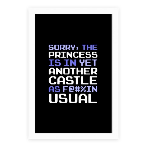 The Princess Is In Another Castle As F@#%in' Usual Poster