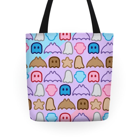 Spoopy Cereal Parody Pattern Tote