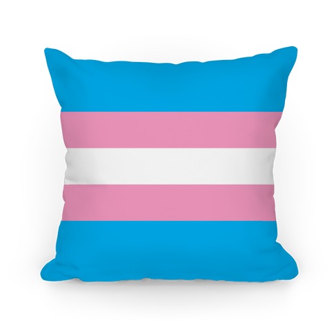 Trans Pride Flag Pillow