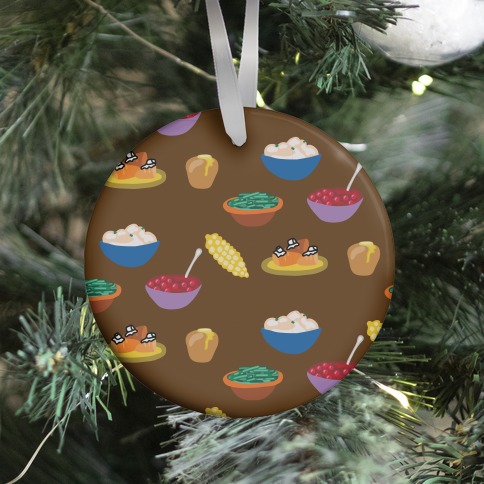 Thanksgiving Sides Pattern Ornament