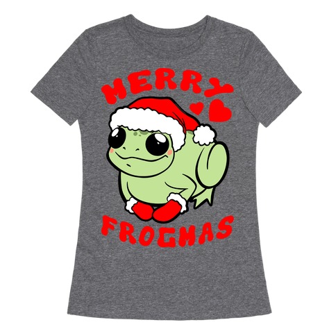 Merry Frogmas Womens T-Shirt