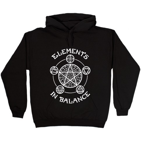 Witch's Elements In Balance Hooded Sweatshirt