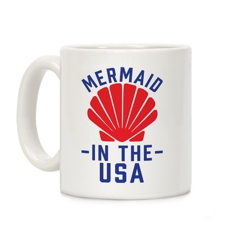 Mermaid In The USA Coffee Mug