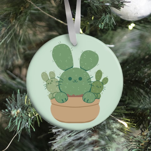 Bunny Ear Cactus Ornament