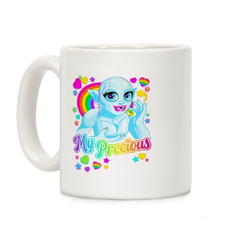 90s Neon Rainbow Gollum Coffee Mug