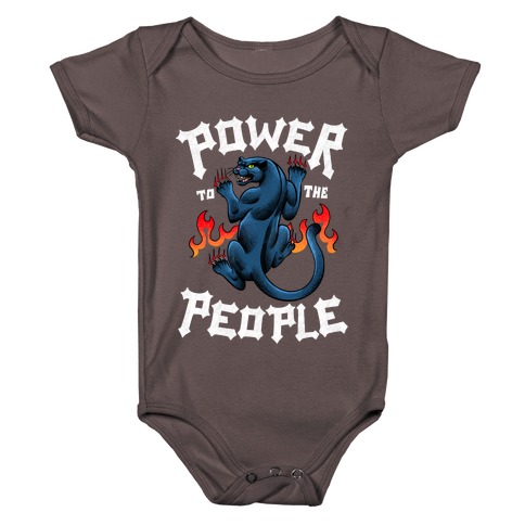 Power to the People Panther Baby One-Piece