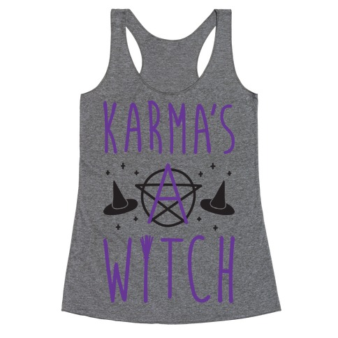 Karma's A Witch Racerback Tank Top