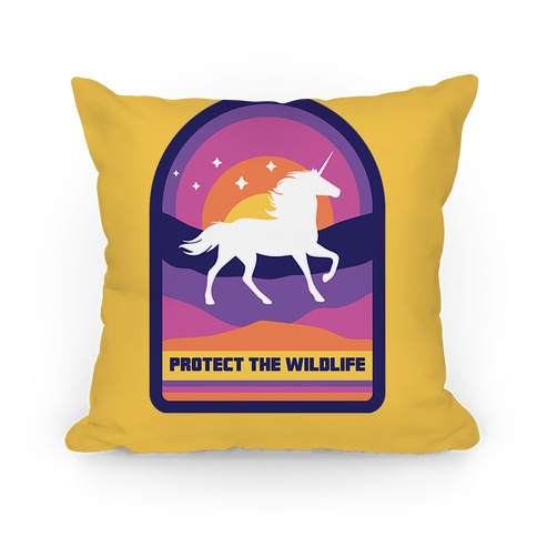 Protect The Wildlife (Unicorn) Pillow