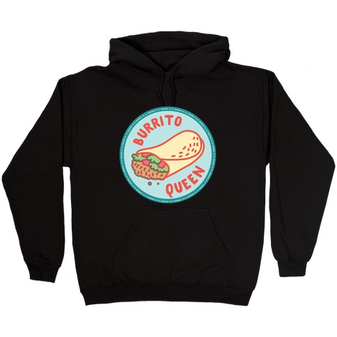 Burrito Queen Pop Culture Merit Badge Hooded Sweatshirt