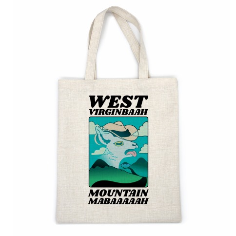 West Virginbaah, Mountain Mabaah (Country Roads Goat) Casual Tote