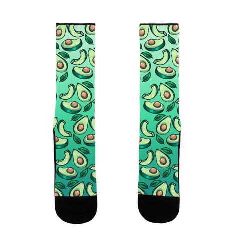 Cute Avocado Pattern Sock
