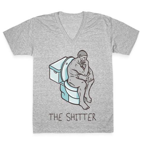The Shitter Parody V-Neck Tee Shirt
