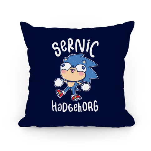 Derpy Sonic Sernic Hadgehorg Pillow