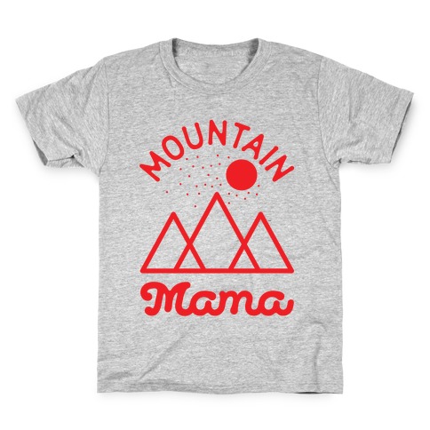 Mountain Mama Red Kids T-Shirt
