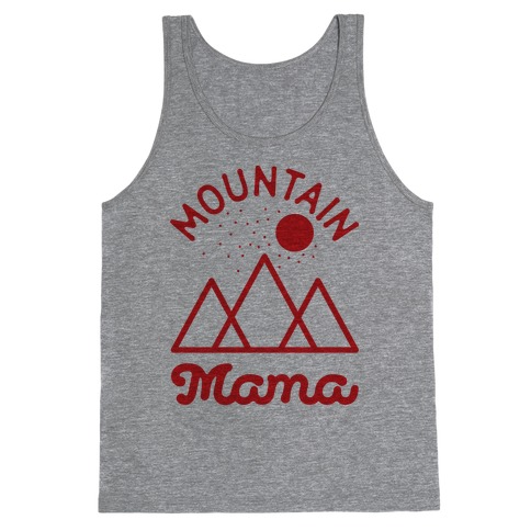 Mountain Mama Red Tank Top
