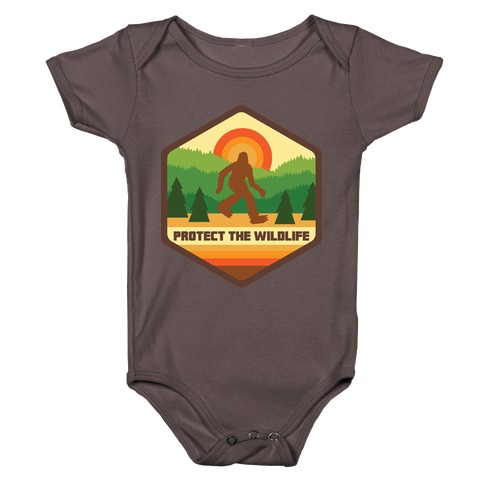 Protect The Wildlife (Bigfoot) Baby One-Piece