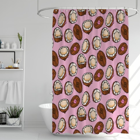 Coconut Titty Pattern Shower Curtain