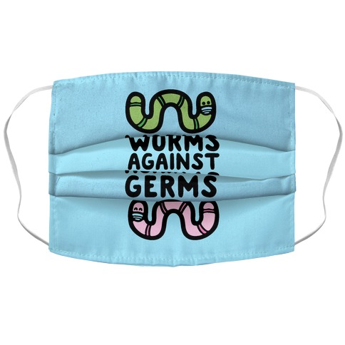 Worms Against Germs Accordion Face Mask