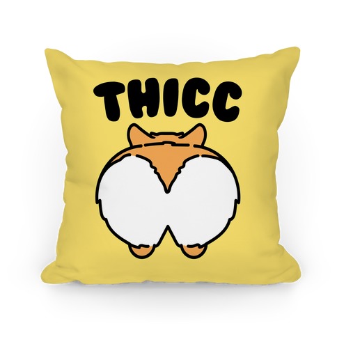Thicc Corgi Butt Parody Pillow