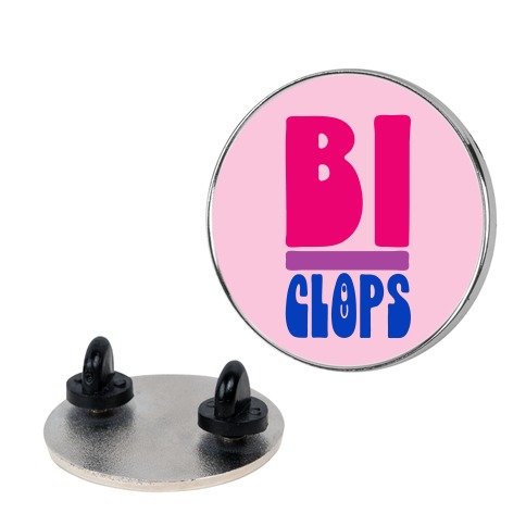 Bi-Clops Bisexual Cyclops Parody Pin