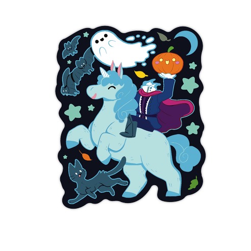 Cute Halloween Die Cut Sticker