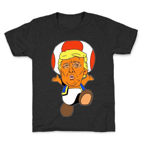Donald Trump Toad Mushroom Kids T-Shirt